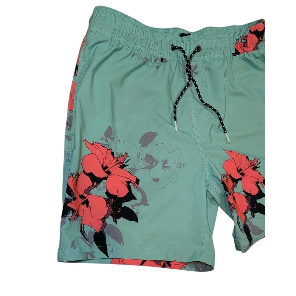 Billabong Sunday’s Layback 17” Volley Board Shorts Medium Mist Green Beach READ